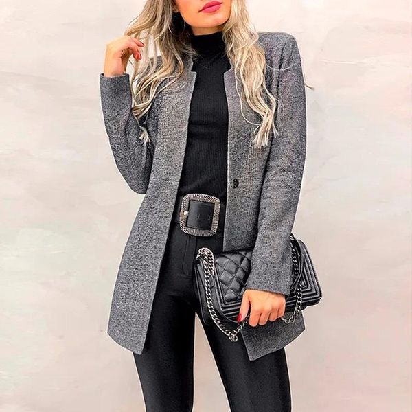 

women's jackets fashion basic coat feminino chaqueta mujer jaqueta feminina elegant slim women solid office lady, Black;brown