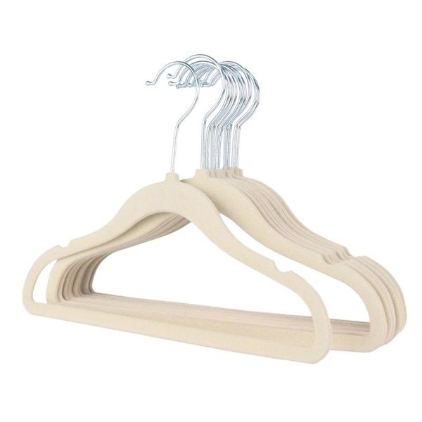 

laundry bags beige kids standard flocked dress hanging organizer hanger no slip ultra slim with u notch