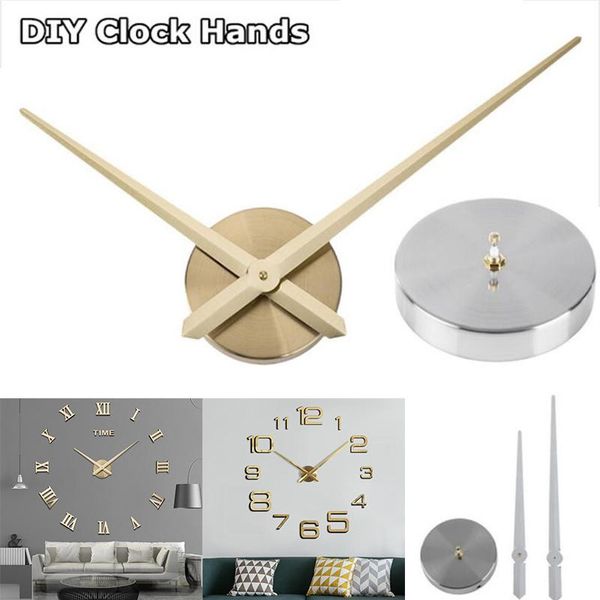 

brief diy large clock needles quartz mechanism big size hour hands accessories for 3d wall modern home decor clocks