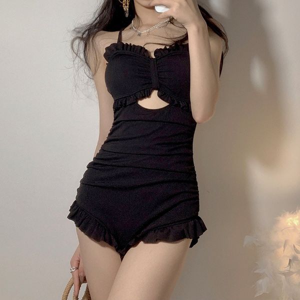 

swimsuit girl bathing in spring, Red;black