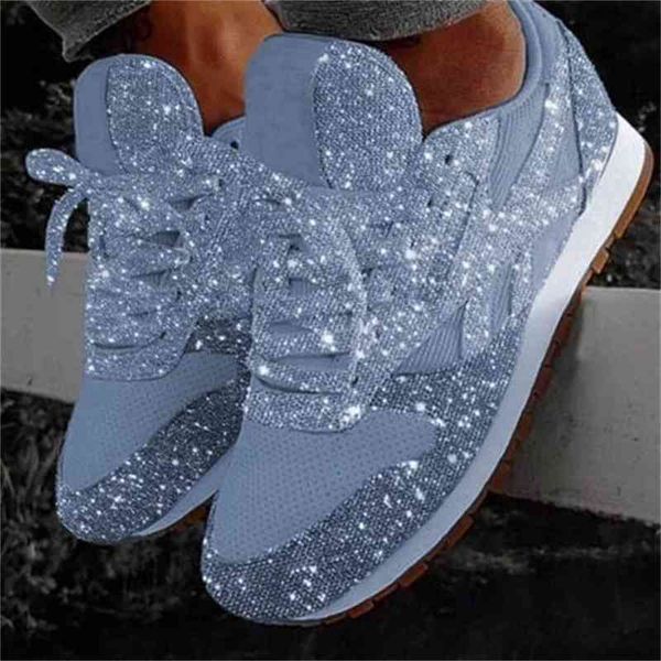 

dress shoes women casual glitter shoes crocheted flat ladies sequins vulcanized lace up to outdoor sports h1sa, Black