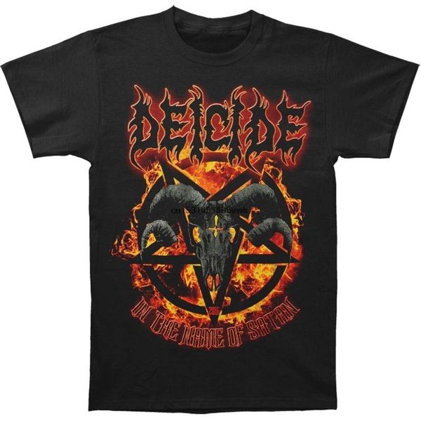 

men's t-shirts deicide skullgoat fashion t-shirt, White;black