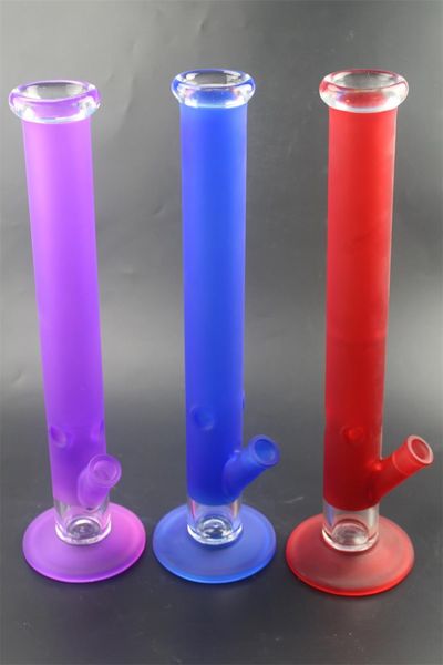 Vermelho / Roxo / Vermelho Água de vidro Bong Shisha Hookah Tubulação de fumo Catcher de gelo 14mm articulação feminina