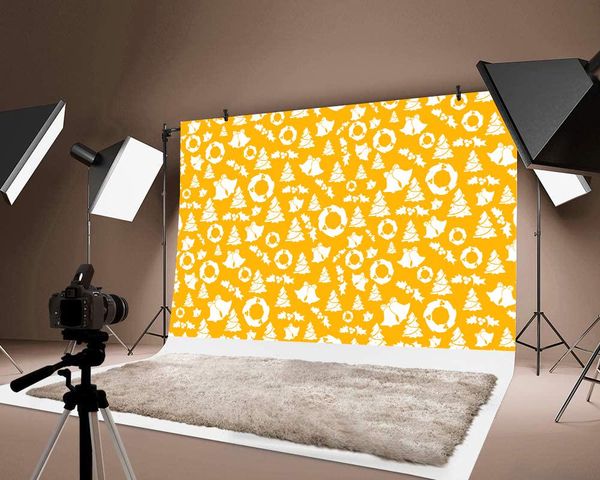 

party decoration merry chirstmas pograph thin yellow background backdrop po fashionable festival decorations studio