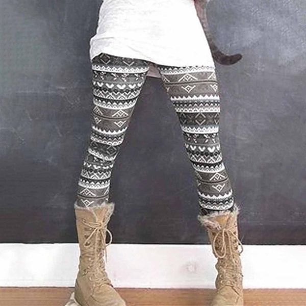 

women's leggings women leggins print elastic ladies all-match slim casual long boot pants legging skinny #10, Black