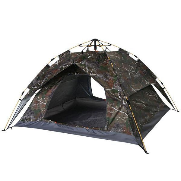 

tents and shelters automatic tent-construction, outdoor 3-4 people thick rainproof tent, jungle camouflage tent for activities