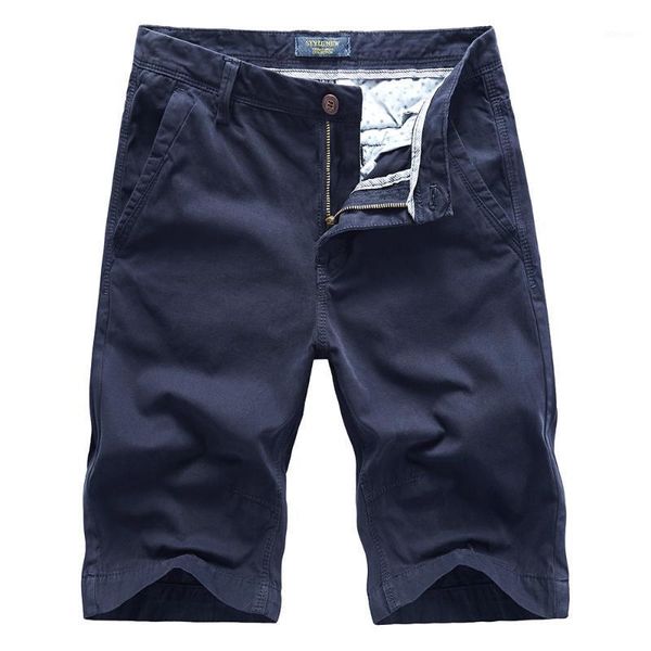 

summer fashion shorts men pure cotton wear resistant one-way buttons back pocket casual men's, White;black