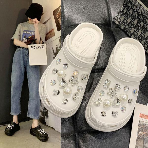 

sandals women hole shoes beach light home slippers outdoor summer wading sneaker leisure, Black