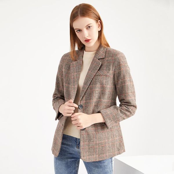 

women's suits & blazers spring autumn women jacket casual suit with breasted commuter female light mature, White;black