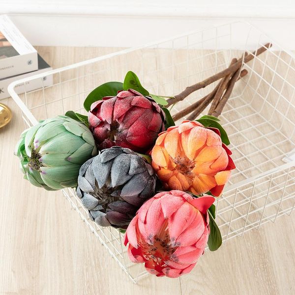 

1pc simulation overlord flower home ornaments artificial silk flowers wedding party decoration fake decorative & wreaths