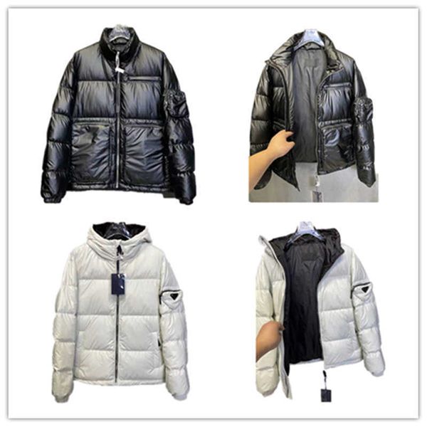 

2021 fashion men's designer stylist coat parka coat winter jacket men's women's feather coat down jacket, Black
