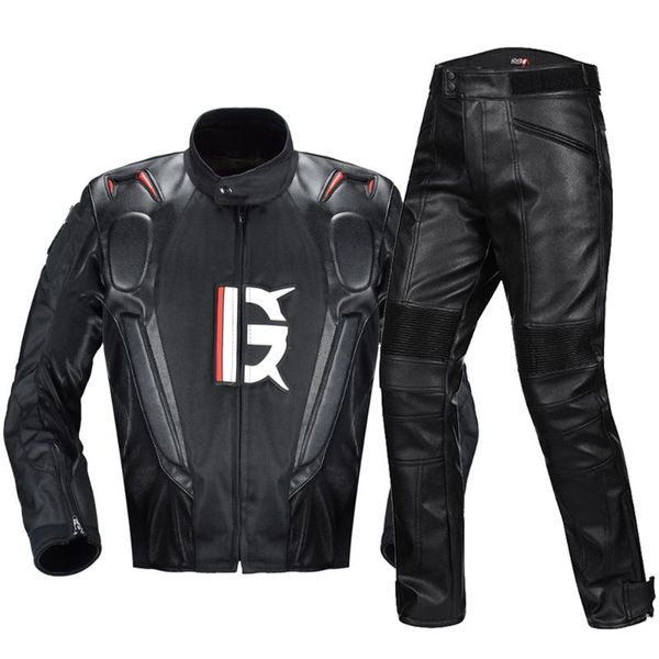

motorcycle jacket pu leather chaqueta moto winter cold-proof men motocross motorbike riding clothing protective gear apparel
