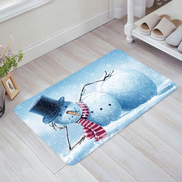 

cushion/decorative pillow christmas snowman doormat welcome home rectangle anti-slip carpet rug bedroom entrance floor mats