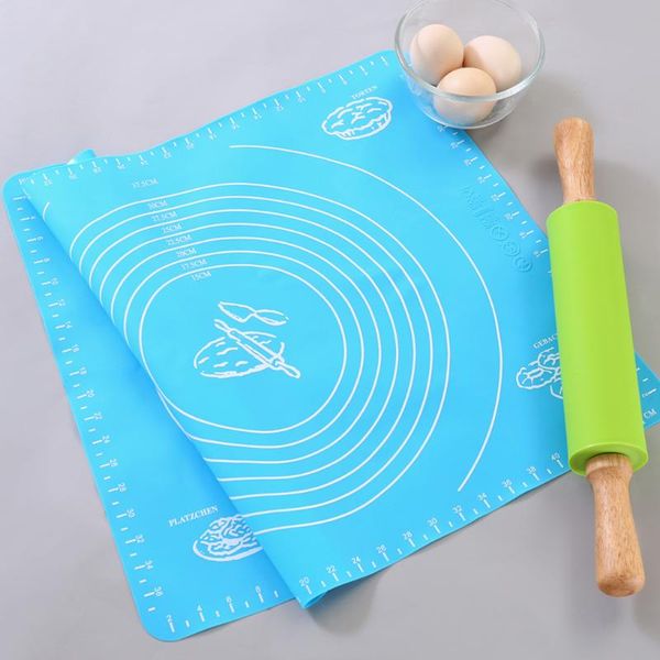 

mats & pads silicone baking mat thickening flour rolling scale kneading dough pad pastry bakeware liners