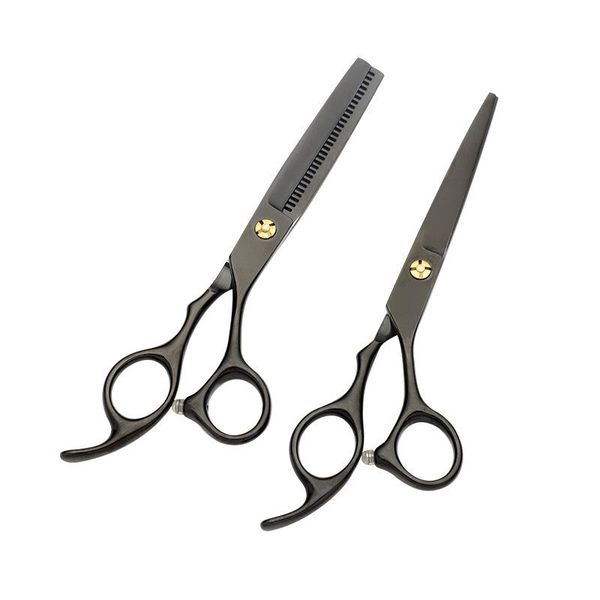 

hair scissors professional 1 pcs portable black thinning barber cutting shears scissor tools hairdressing tool