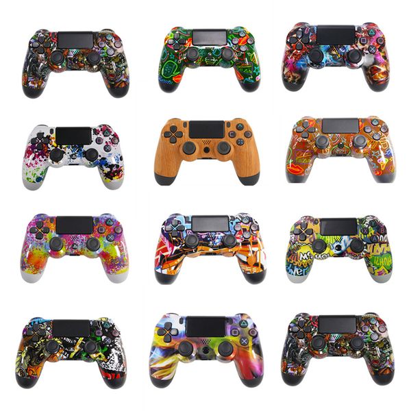 

wholesale in stock ps4 wireless controller 4.0 six-axis gyroscope double shock touch screen bluetooth joystick game