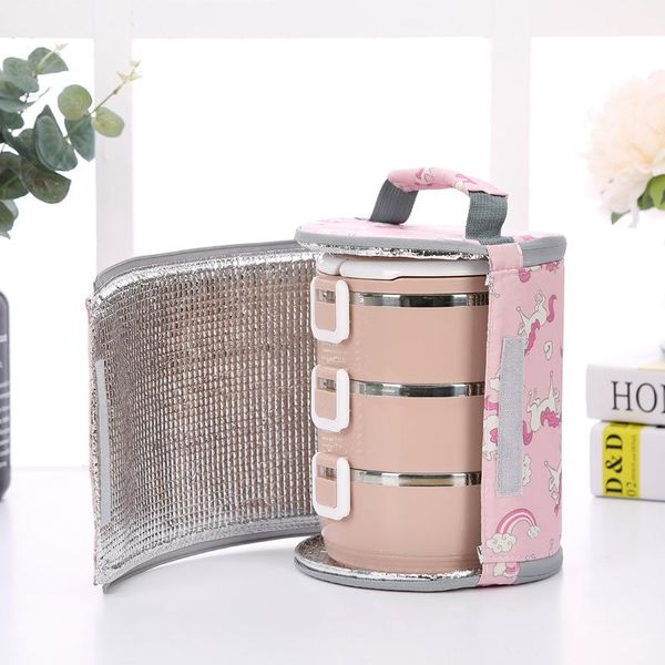 

dinnerware sets creative outdoor portable large capacity aluminum foil round lunch box package home kitchen insulation delivery