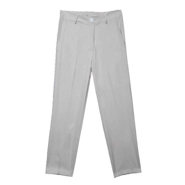 

perhaps u women beige black high waist casual ankle-length pants zipper pockets loose pants stright p0009 autumn winter 210529, Black;white