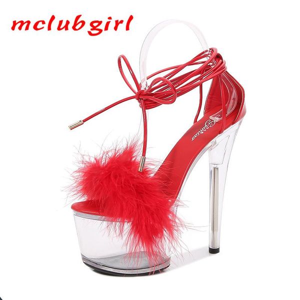 

dress shoes mclubgirl catwalk car model patent leather 17cm sandals extra high heels stiletto black super female summer lfd