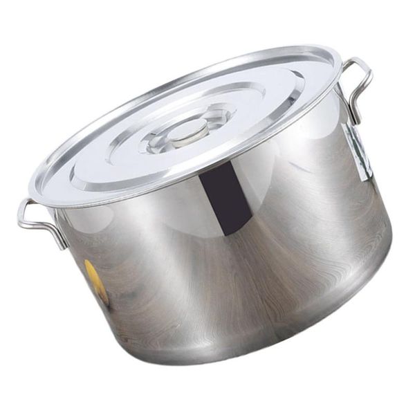 

storage bottles & jars 1pc stainless steel porridge bucket practical soup pot water with lid
