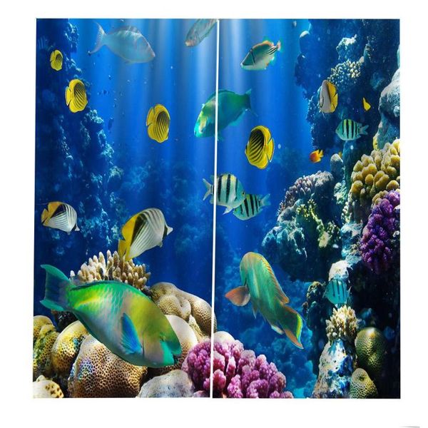 

curtain & drapes custom any size fish and coral curtains modern undersea world window of bathroom