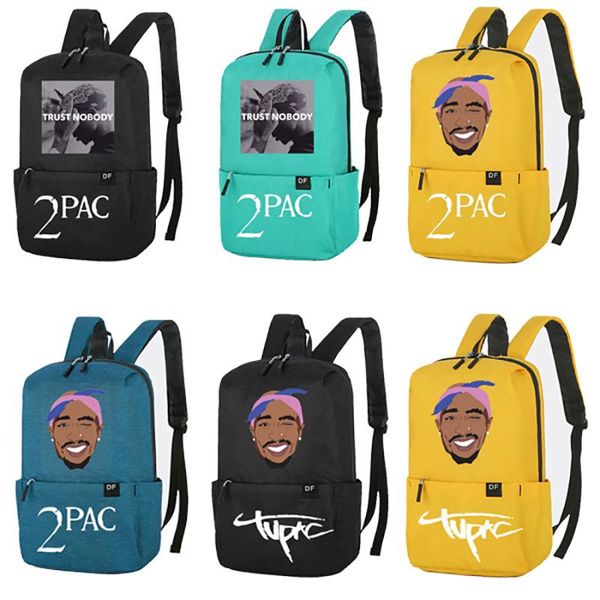 

backpack arrival men women fashion printed 2pac tupac waterproof travel lapschool