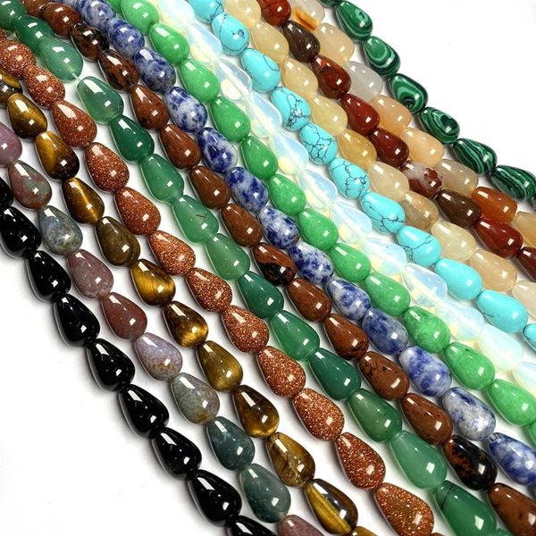 

other 33pcs/piece length 40cm natural semi-precious stone beads round drop-shaped jewelry for making necklace bracelet gifts