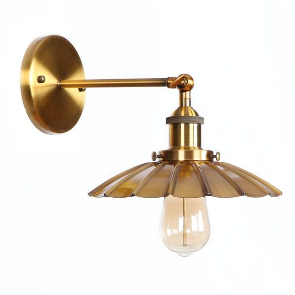 

wall lamp metal e27 lamps bedroom lighting bed light rusty barss gold indoor living room bedsid