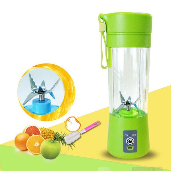 

camp kitchen 380ml portable juicer electric usb rechargeable smoothie blender machine mixer mini juice cup maker fast blenders food processo
