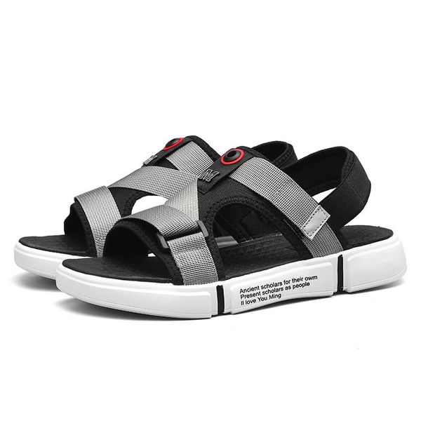 

sandals erkek sandel playa para outdoor sandales shoes sandalen beach sandals-men sandalias rubber heren da sandali cuir for de, Black