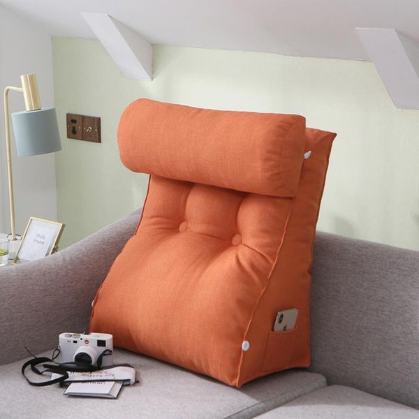 

cushion/decorative pillow sofa cushion with detachable neck bed back rest backrest lounger chair wedge waist support home decoration