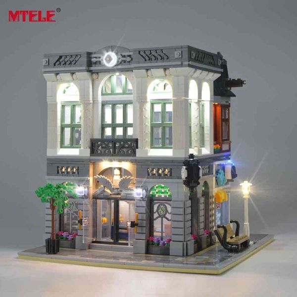 

blocks mtele led light up kit for creator brick green bank lighting set compatible with 10251 (not include model) 1008