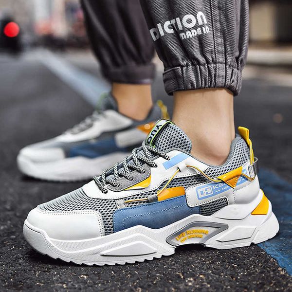 

running shoes 2021 new color matching father fashion outdoor sports summer low casual men's shoes traniers sneakers