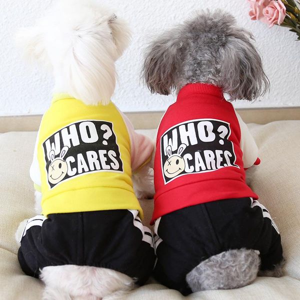 

dog apparel smile letters pet clothes winter warm sport bathrobe jumpsuits pajamas thick coats clothing for dogs cat teddy