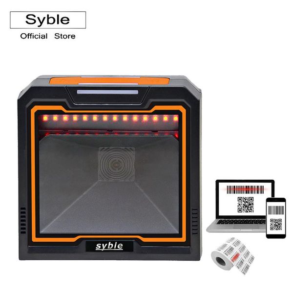 

handsomnidirectional wired barcode scanner with big screen for supermarket scanning platform mobile payment, xb-8800 scanners