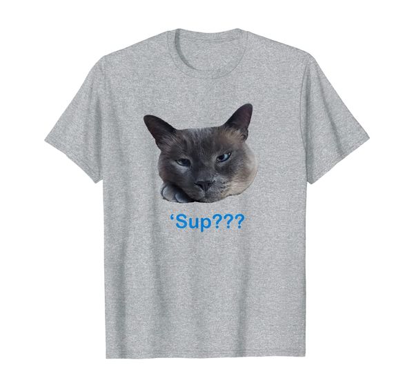 

Art4Simon Blue-Point Siamese 'Sup Cat T-Shirt, Mainly pictures