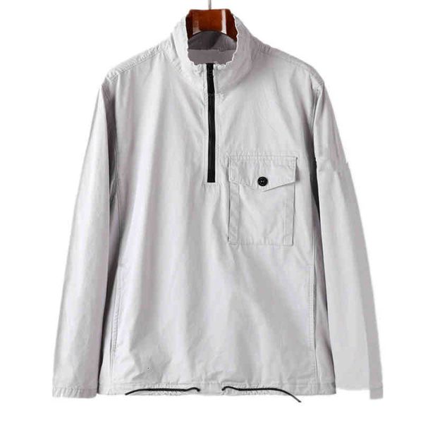 

men's jackets konng fw gonng spring and autumn styles headgear high hooded jacket european style mens coat 113wn half zip overshirt a8k, Black;brown