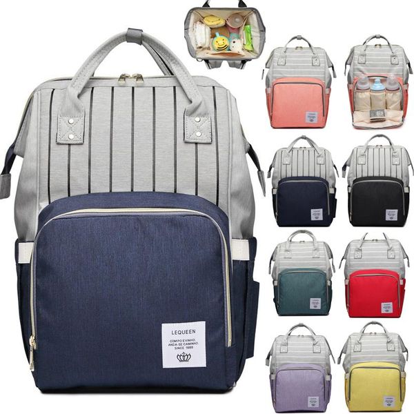 

fashion mummy striped maternity nappy bag large capacity baby bolsa maternidade designer nursing for mother diaper bags