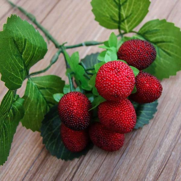 

decorative flowers & wreaths shop decoration artificial easy care vivid restaurant party home office year gift simulation waxberry branch