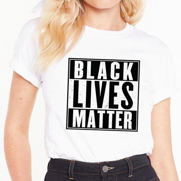 

black lives matter women t shirts cap sleeve summer casual short tees, White