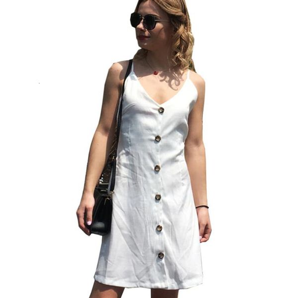 

casual dresses spaghetti strap backless female dress fashion solid a line vintage for women summer party 1vdl, Black;gray