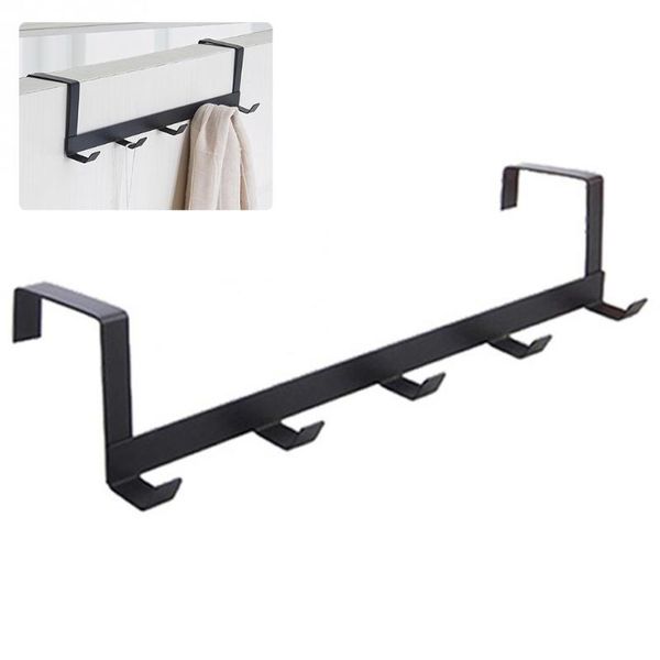

hooks & rails 5 door rack wrought iron hook punch hanging colgador puerta bathroom kapstokken voor muur haken
