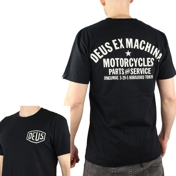 Deus Ex Machina T-Shirt De Marque Sport Luxus Herren T-Shirt Rundhals Kurzarm Baumwolle T-Shirt Schwarz Alphalete Herrenbekleidung