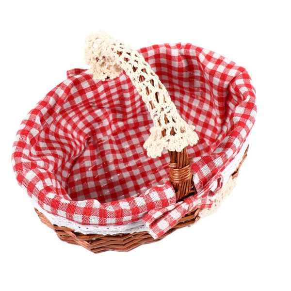

storage baskets 1pc outdoor picnic basket woven flower handheld vegetable fruit