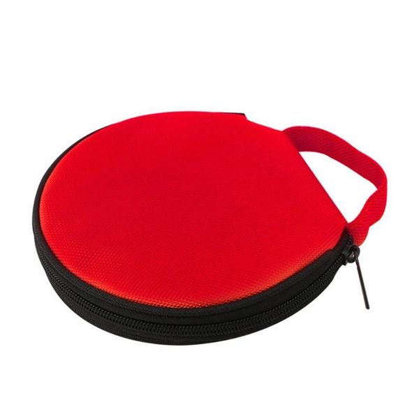 

car organizer solid color round oxford cloth home 20 disc cd storage bag case zipper pouch interior