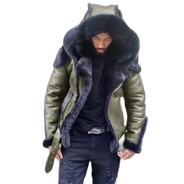 Herren Jacken Designer Wintermantel Pelzjacke Punk Style Shopping Herbst und Leder Wildleder Kunstfell Kunstleder