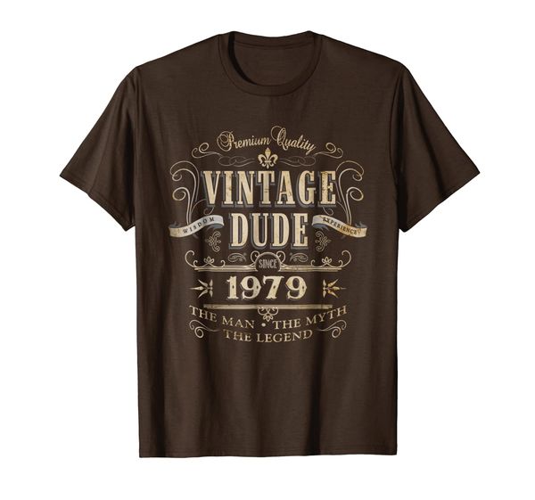 

The Man The Myth The Legend Vintage Dude Since 1979 T-Shirt, Mainly pictures