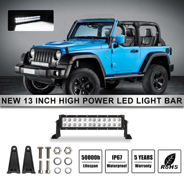 

working light led wear-resistant work bar 2 row 6000k ip67 waterproof off-road vehicle fog driving lamp
