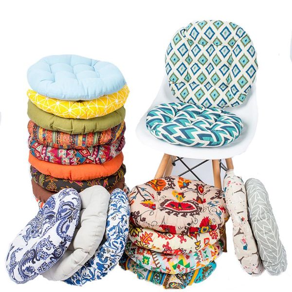 

office chair sofa cushion tatami mat circular decoration seat cotton linen thick round for winter home cushion/decorative pillow