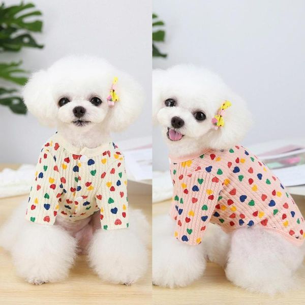 

dog apparel clothing snap design puppy two-legged knitwear comfortable pet home winter cardigan